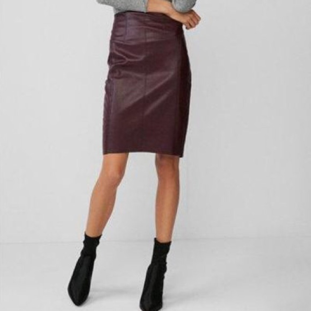 Faux Leather Pencil Skirt!